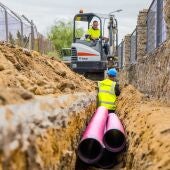 Obras en la barriada de La Almadraba en San Fernando