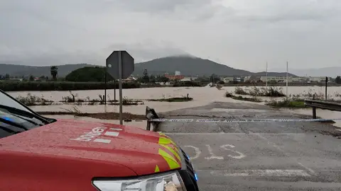 Carretera TV-3408 inundada Carretera TV-3408 inundada