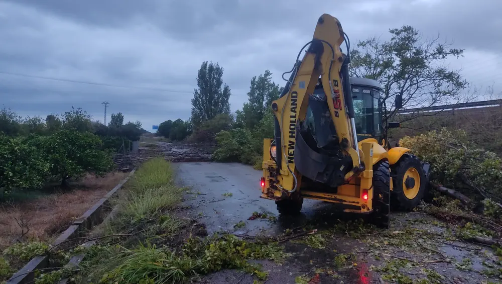 Trabajos en Sueca tras las lluvias Trabajos en Sueca tras las lluvias