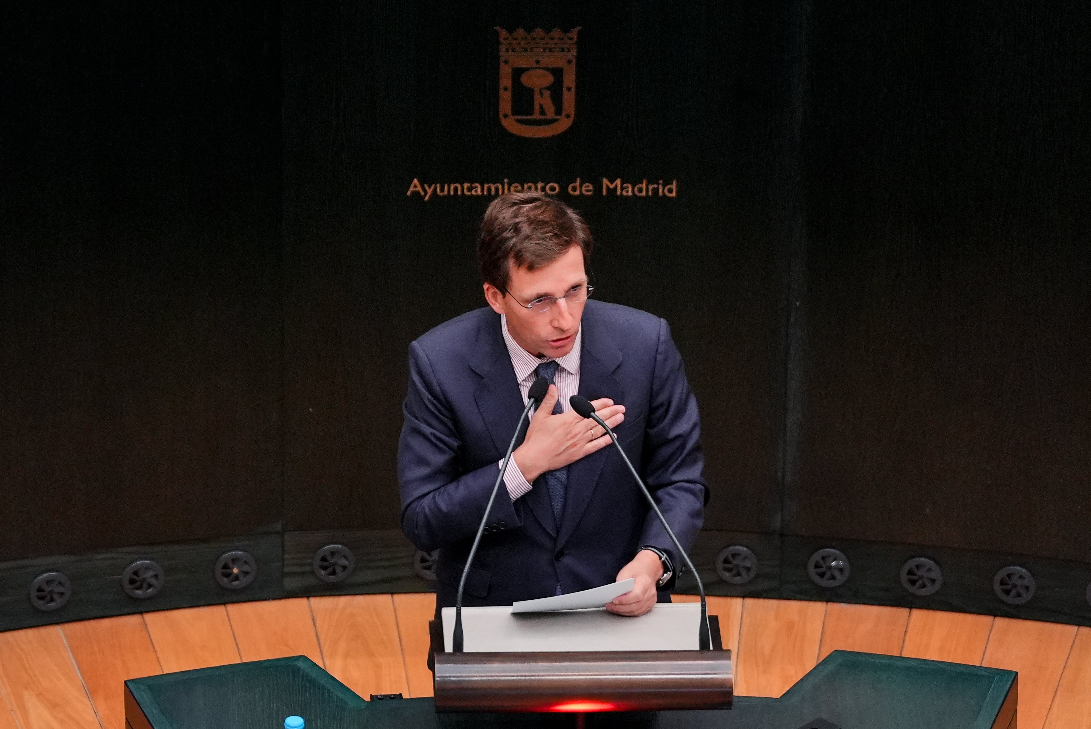 Las protestas pro Palestina, ocurridas en la Vuelta a España, vuelven a enfrentar al gobierno municipal con PSOE y Mas Madrid Las protestas pro Palestina, ocurridas en la Vuelta a España, vuelven a enfrentar al gobierno municipal con PSOE y Mas Madrid