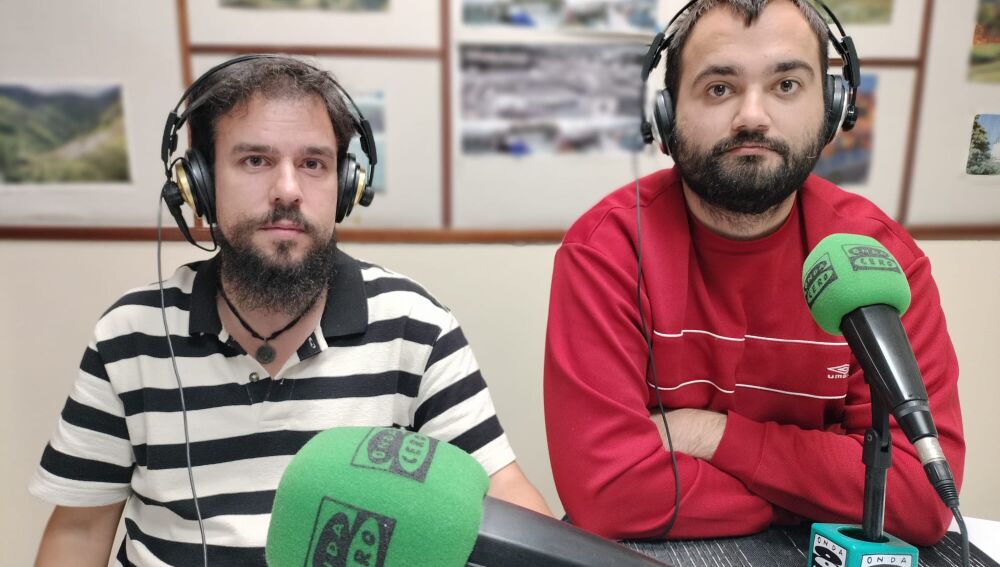 Fernando Irusta y Adrián Rodríguez, el tocar en casa es una gozada.