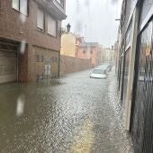 Calle anegada en Sueca