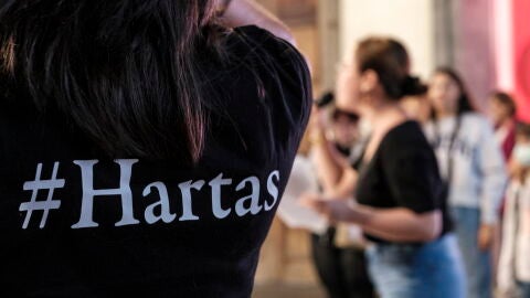 Foto de archivo de una concentraci&oacute;n contra la violencia machista en Las Palmas de Gran Canaria