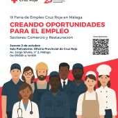 Cruz Roja organiza en Málaga la 9ª edición de la Feria de Empleo ‘Creando oportunidades para el empleo’