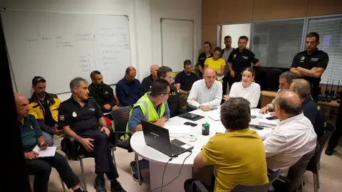Reunión del Centro de Coordinación de Emergencias en Ibiza. Reunión del Centro de Coordinación de Emergencias en Ibiza.