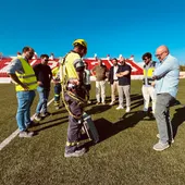Inicio de las obras en el estadio, en El Puerto de Santa María Inicio de las obras en el estadio, en El Puerto de Santa María