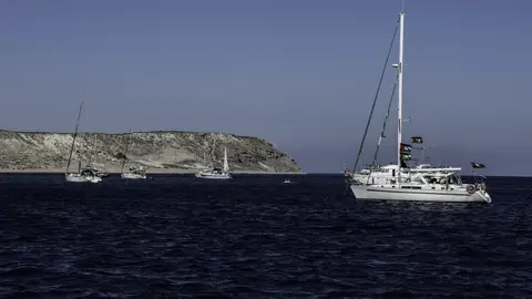 Algunos botes de la flotilla en una imagen de archivo del 26 de septiembre Algunos botes de la flotilla en una imagen de archivo del 26 de septiembre