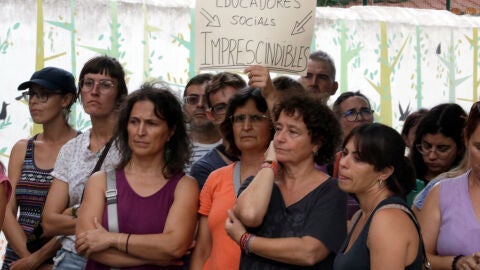 Una protesta d'educadores socials