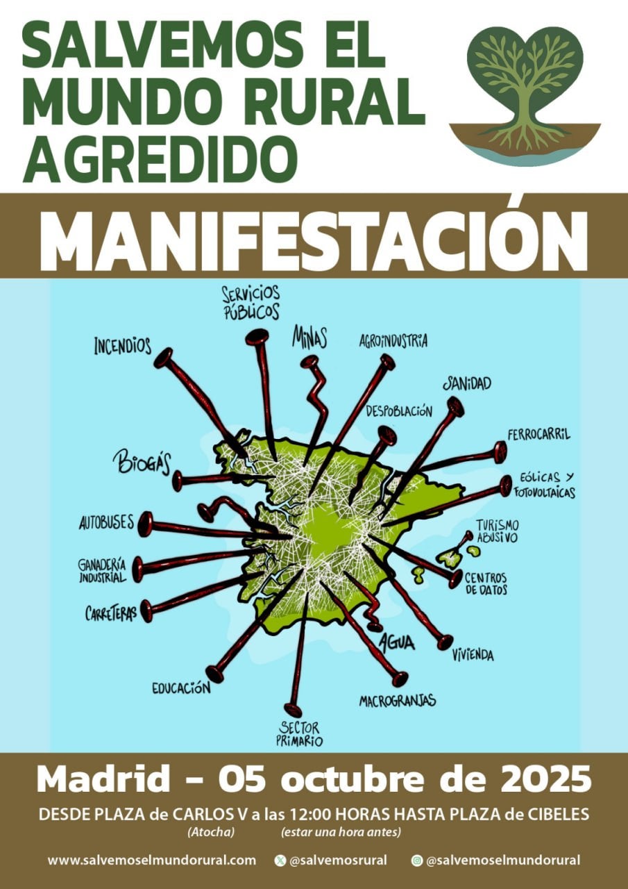Teruel se manifestará contra las agresiones al medio rural Teruel se manifestará contra las agresiones al medio rural