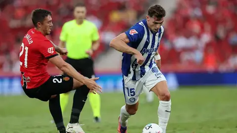 Lucas Boyé, con el Alavés, en el partido ante el Mallorca. Lucas Boyé, con el Alavés, en el partido ante el Mallorca.