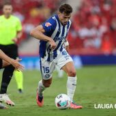 Lucas Boyé, con el Alavés, en el partido ante el Mallorca.