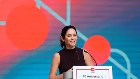 La presidenta de la CAM, Isabel Diaz-Ayuso en el 40 aniversario del CRTM La presidenta de la CAM, Isabel Diaz-Ayuso en el 40 aniversario del CRTM