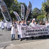 Manifestación de médicos en Ciudad Real en una huelga anterior Manifestación de médicos en Ciudad Real en una huelga anterior
