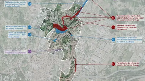 Santiago invertirá 14,5 millones para transformar el noroeste de la ciudad con el apoyo de la Feder Santiago invertirá 14,5 millones para transformar el noroeste de la ciudad con el apoyo de la Feder