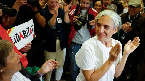 Ada Colau a su llegada a España Ada Colau a su llegada a España