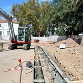 Obras del metro en Avenida de la Purísima Obras del metro en Avenida de la Purísima