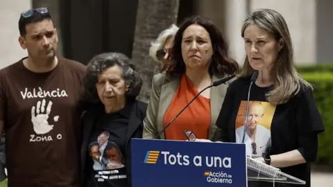 Representantes de las tres principales asociaciones de víctimas de la DANA de València Representantes de las tres principales asociaciones de víctimas de la DANA de València
