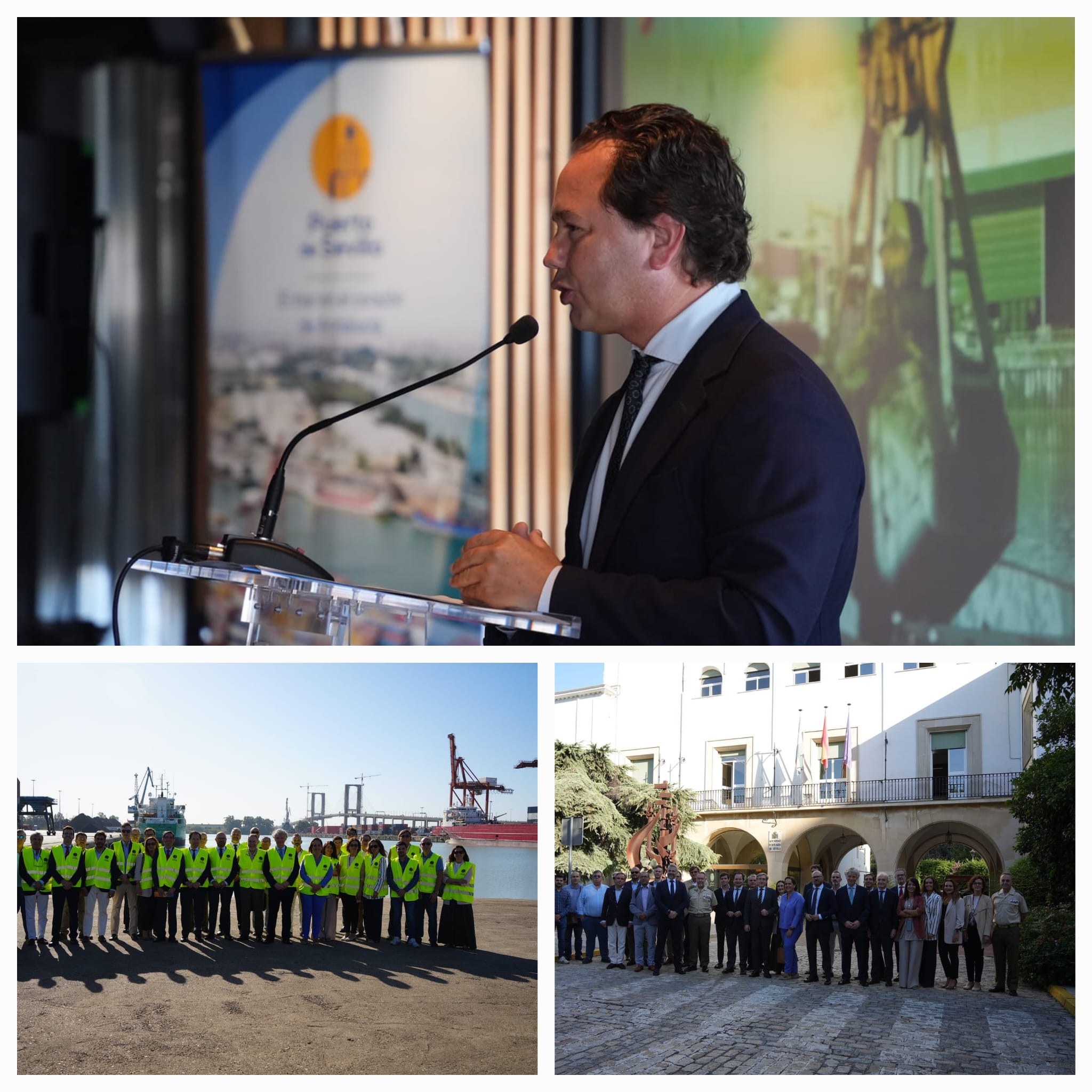 El clúster del sector logístico de Andalucía hace escala en el Puerto de Sevilla El clúster del sector logístico de Andalucía hace escala en el Puerto de Sevilla