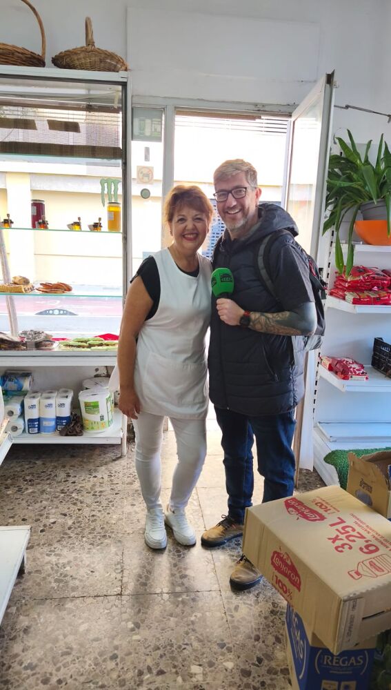 Carmen Carcel con Manu Gon durante la entrevista