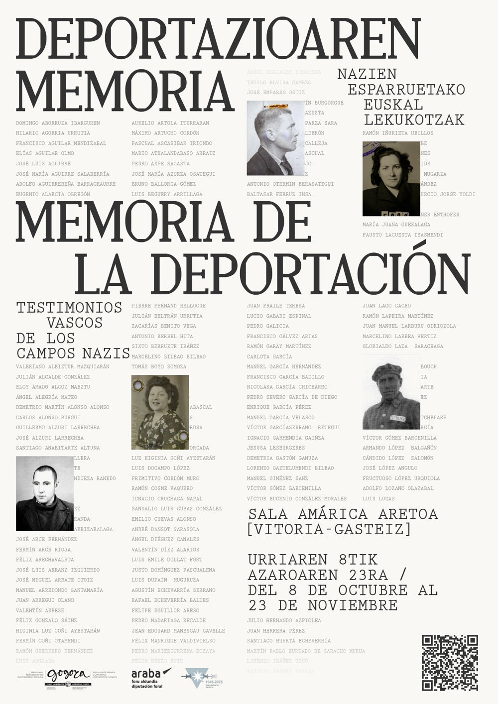 Una muestra recuerda en Vitoria a los más de 200 vascos deportados a campos de concentración nazis Una muestra recuerda en Vitoria a los más de 200 vascos deportados a campos de concentración nazis