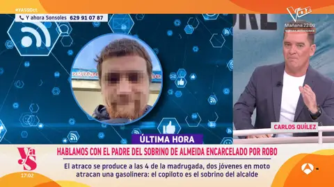 El padre del sobrino de Almeida, sobre su hijo: "De una familia bien ha salido una oveja negra, pero cariñosísima y educadísima"