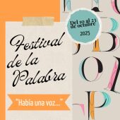 Cartel III Festival de la Palabra 'Había una voz...' en Valdepeñas