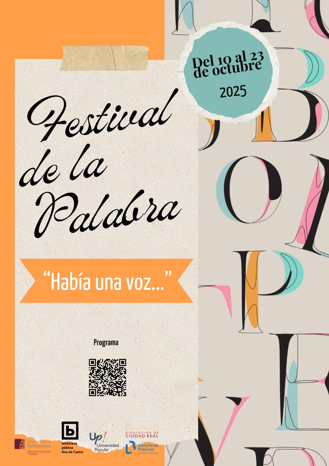 El III Festival de la Palabra 'Había una voz…' echa andar en Valdepeñas