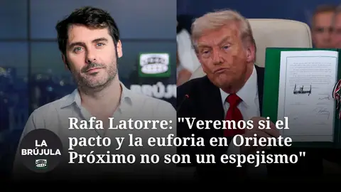 Rafa Latorre sobre la Cumbre de la Paz en Egipto: "Veremos si el pacto y la euforia en Oriente Próximo no son un espejismo" Rafa Latorre sobre la Cumbre de la Paz en Egipto: "Veremos si el pacto y la euforia en Oriente Próximo no son un espejismo"
