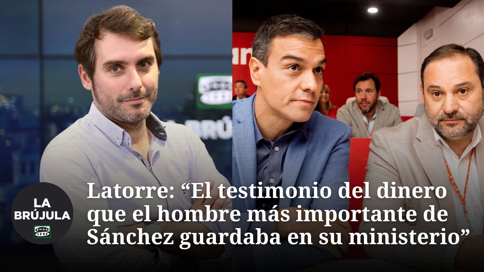 Rafa Latorre sobre las fotos de los billetes de Ábalos: "El testimonio del dinero que el hombre más importante de Sánchez guardaba en su ministerio" Rafa Latorre sobre las fotos de los billetes de Ábalos: "El testimonio del dinero que el hombre más importante de Sánchez guardaba en su ministerio"