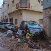Vehicles arrossegats pel temporal a Godall