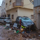 Vehicles arrossegats pel temporal a Godall Vehicles arrossegats pel temporal a Godall