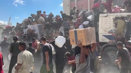 Llegada de ayuda humanitaria a Gaza/ Reuters