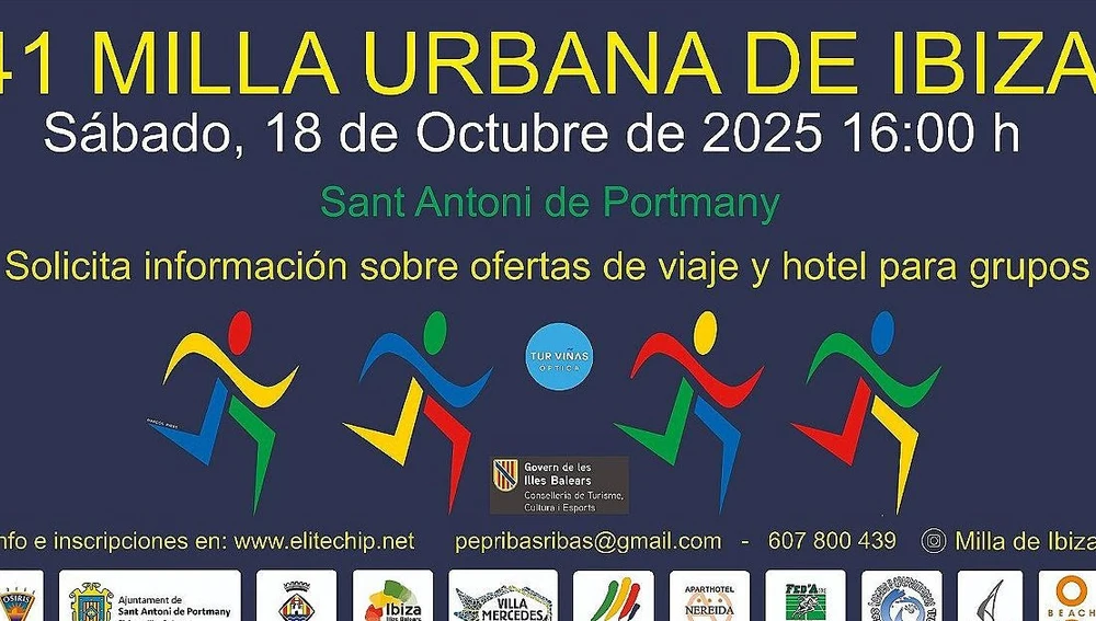 Cartel de la Milla Urbana de Ibiza 2025 Cartel de la Milla Urbana de Ibiza 2025