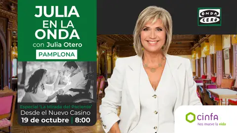 ‘Julia en la onda’ se asoma a ‘La mirada del paciente’ de Cinfa en Pamplona: una mirada distinta y sincera a una realidad que forma parte de la vida ‘Julia en la onda’ se asoma a ‘La mirada del paciente’ de Cinfa en Pamplona: una mirada distinta y sincera a una realidad que forma parte de la vida