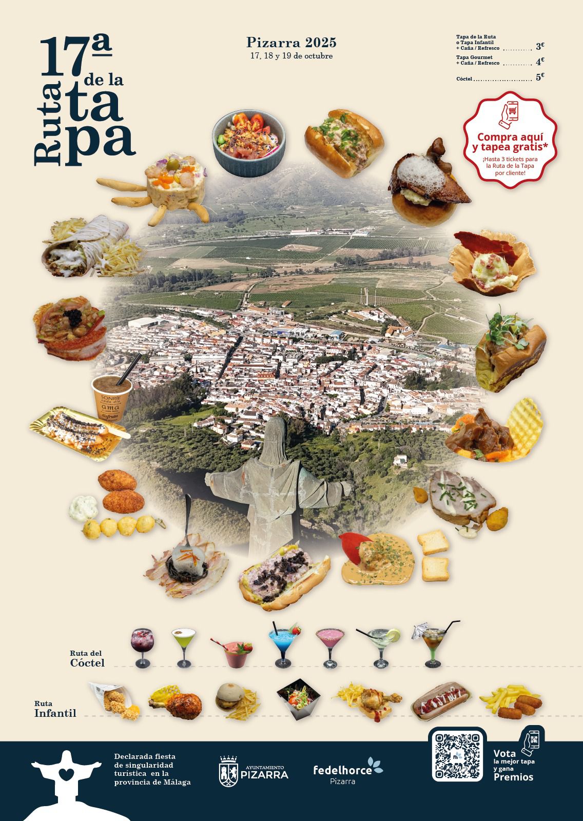 Pizarra celebra su XVII Ruta de la Tapa durante este fin de semana Pizarra celebra su XVII Ruta de la Tapa durante este fin de semana