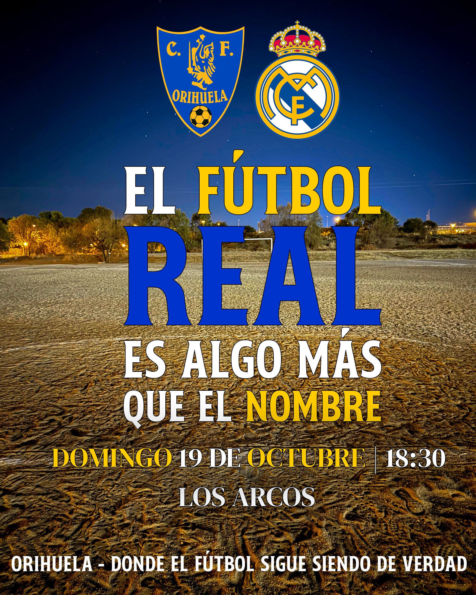 El Orihuela CF recibe al Real Madrid C este domingo a las 18:30 horas en Los Arcos El Orihuela CF recibe al Real Madrid C este domingo a las 18:30 horas en Los Arcos
