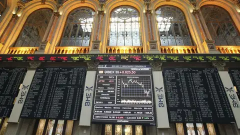 Imagen de archivo de la Bolsa de Madrid. Imagen de archivo de la Bolsa de Madrid.