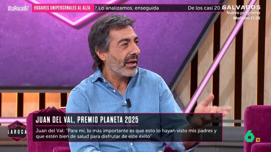 Juan del Val responde a las críticas: "No se puede cuestionar un Premio Planeta a una novela cuando la novela aún no ha salido"