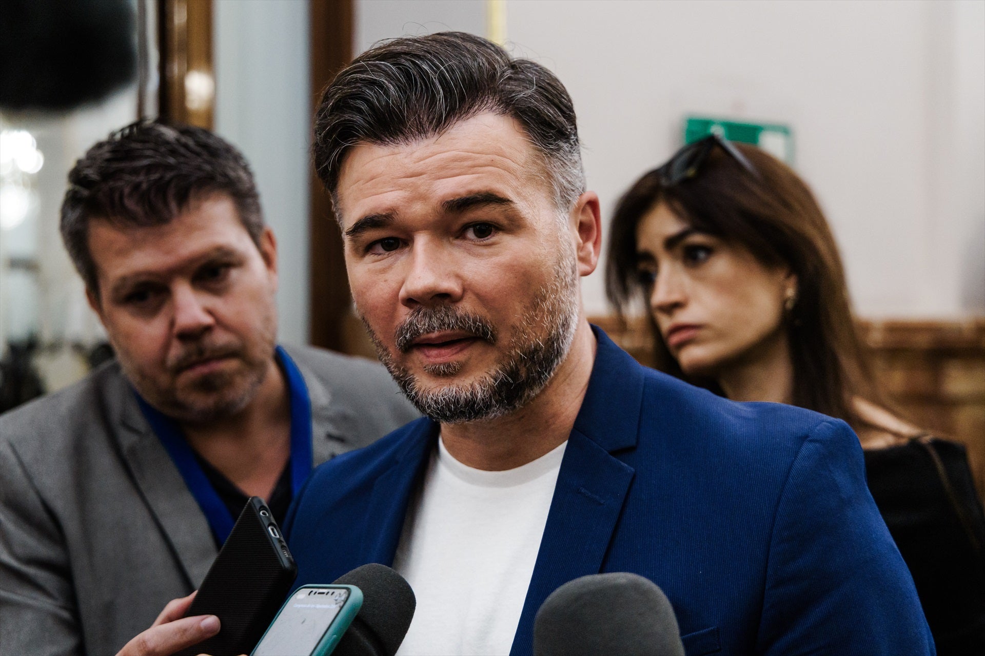 Rufián avisa: "Si estamos frente a la Gürtel del PSOE, pediremos al Gobierno que dé voz a la gente" Rufián avisa: "Si estamos frente a la Gürtel del PSOE, pediremos al Gobierno que dé voz a la gente"