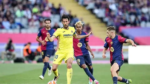 Dani Parejo durante el Barcelona - Villarreal de la pasada temporada Dani Parejo durante el Barcelona - Villarreal de la pasada temporada