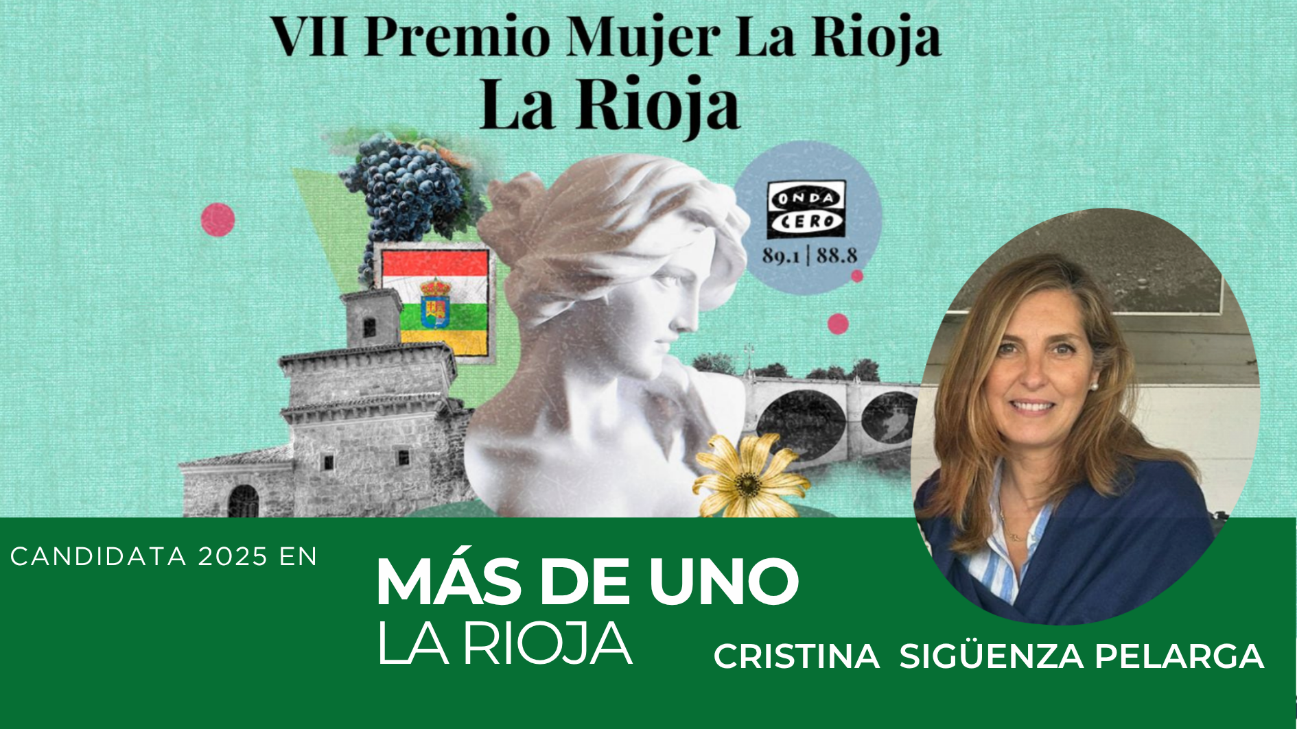Premio Mujer La Rioja 2025, candidata Cristina Sigüenza Pelarda Premio Mujer La Rioja 2025, candidata Cristina Sigüenza Pelarda