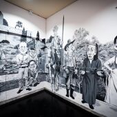 Mural del Cine Español en el Cine Albéniz 
