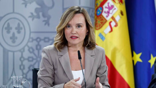 Pilar Alegr&iacute;a en la rueda de prensa posterior al Consejo de Ministros