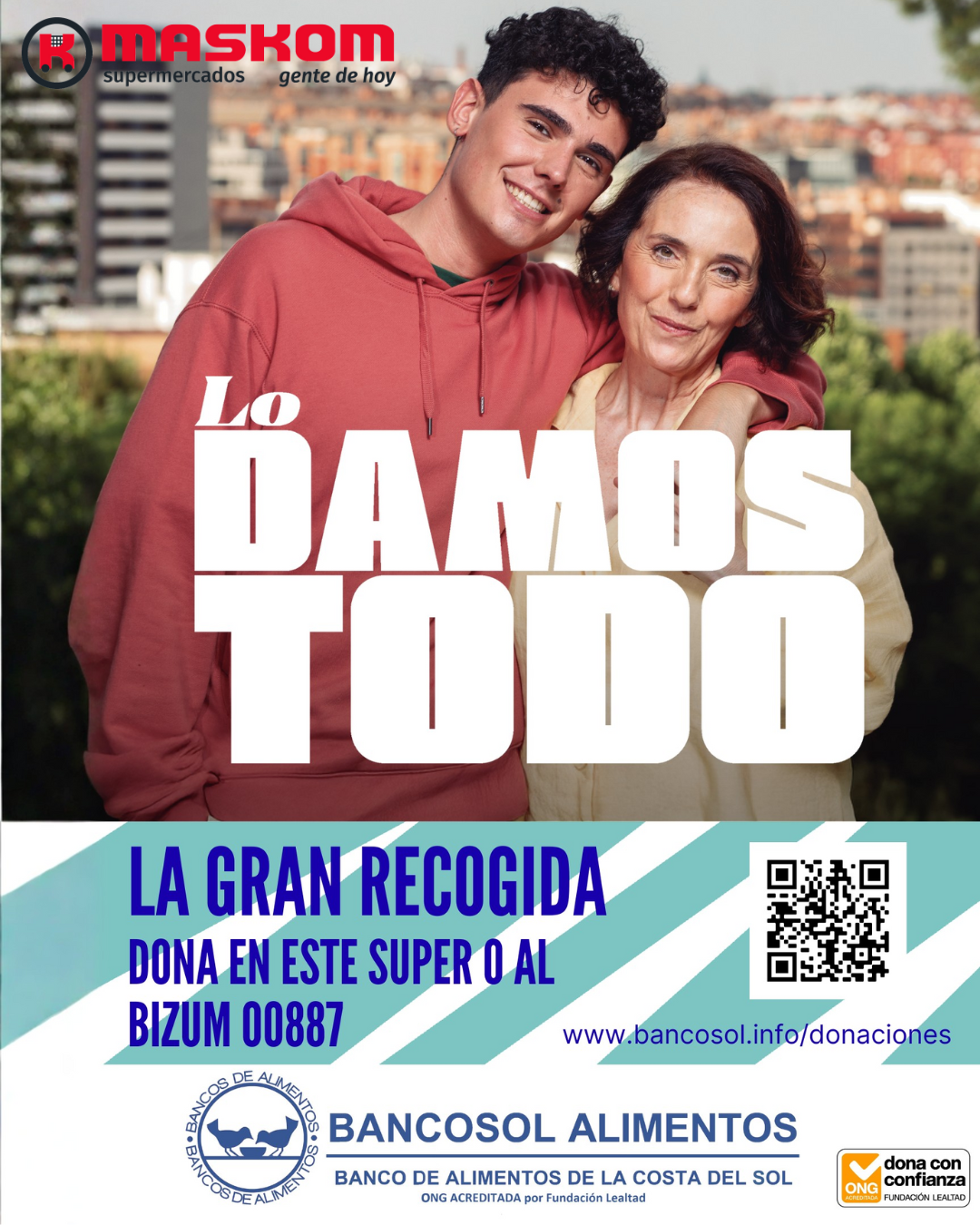 Maskom Supermercados se une a la Campaña de otoño de Bancosol para ayudar a las familias vulnerables de Málaga Maskom Supermercados se une a la Campaña de otoño de Bancosol para ayudar a las familias vulnerables de Málaga