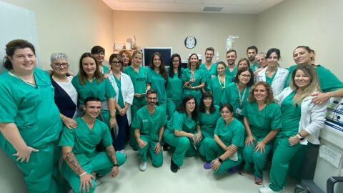 Equipo del &Aacute;rea de Digestivo del Hospital Universitario de la Ribera