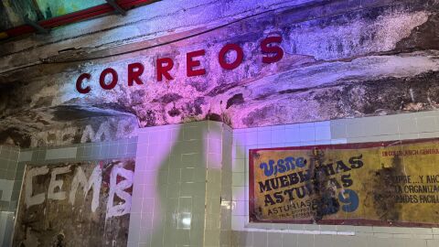 L'antiga estaci&oacute; de metro de Correus, clausurada el 1972