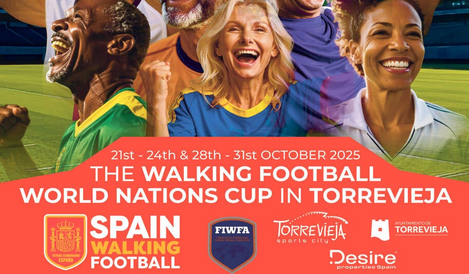 Hoy martes comienza en Torrevieja el mayor torneo internacional de walking football con equipos de todo el mundo Hoy martes comienza en Torrevieja el mayor torneo internacional de walking football con equipos de todo el mundo