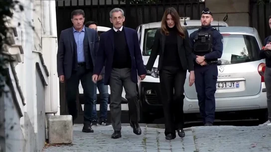 Sarkozy sale de su casa para dirigirse a la cárcel parisina de La Santé Sarkozy sale de su casa para dirigirse a la cárcel parisina de La Santé