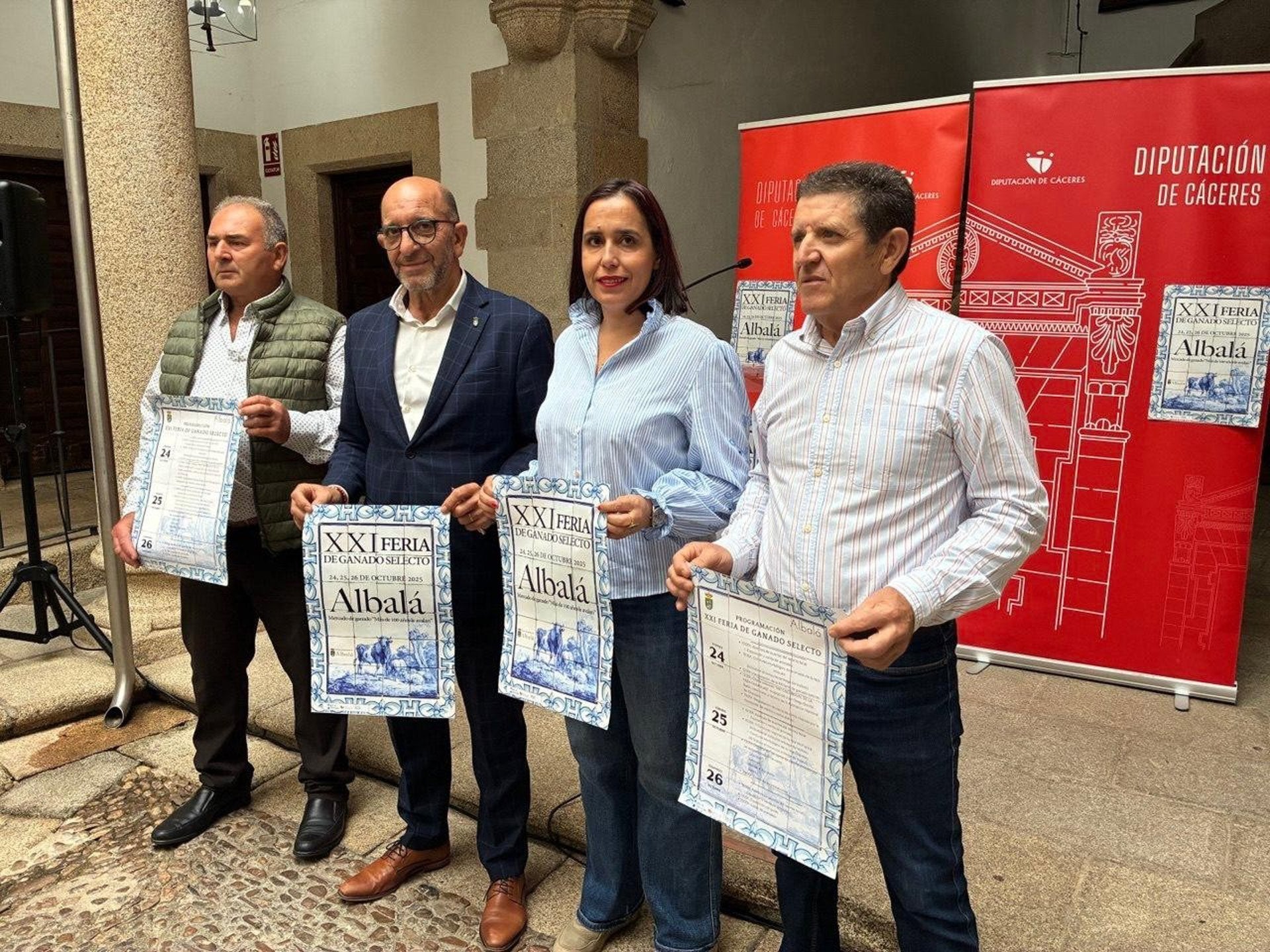 La XXI Feria de Ganado Selecto de Albalá reunirá a más de 500 cabezas de ovino y vacuno del 24 al 26 de octubre La XXI Feria de Ganado Selecto de Albalá reunirá a más de 500 cabezas de ovino y vacuno del 24 al 26 de octubre