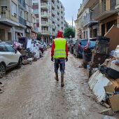 Voluntario durante la dana